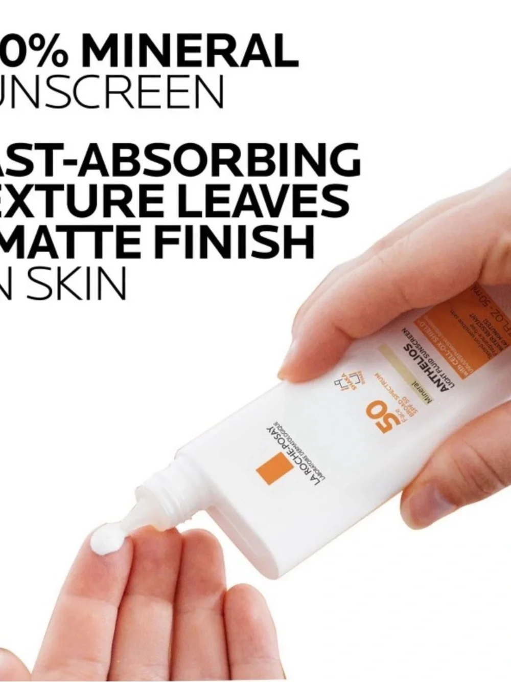 La Roche-Posay Anthelious Mineral Light Fluid Sunscreen SPF 50 - White/Orange